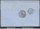 FRANCE N° 60C SUR LETTRE GC 3997 TOUR + CAD GARE DE TOURS DU 03/02/1876 - 1871-1875 Ceres