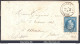 FRANCE N°22 SUR LETTRE GC 3993 TOURNON ST MARTIN INDRE + CAD DU 18/04/1864 - 1862 Napoleon III