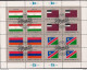 1997 UNO NEW YORK   MI. 722-9  Used   Bogen Flaggen Der UNO-Mitgliedsstaaten (XIII - Blocks & Kleinbögen