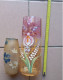 Lot De 2 Vases Decor De Fleurs - Jarrones