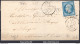 FRANCE N°14A SUR LETTRE PC 849 CHEVILLY LOIRET + CACHET A DATE DU 27/03/1858 - 1853-1860 Napoléon III.