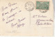 Andorre Yvert 130 Cachet Andorre La Vieille 1/7/1951 Sur Carte Postale Encamp - Storia Postale