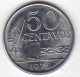 Brésil 50 Centavos 1975, En Acier, Stainless Steel, Tranche Lisse . Variété , UNC - NEUVE - Brésil