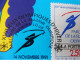 Carte Postale XVIe JEUX OLYMPIQUES D'HIVER Datée Au 14 Nov 1991 , Timbre : Parcours De La Flamme Olympique - Athlétisme