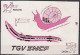 CP  Illustrateur Albert Thiniot   " TGV  Rouen-Lyon  " - Thinlot, Albert