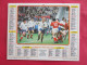 CALENDRIER ALMANACH 1983 LAVIGNE RUGBY FRANCE GALLES GRAND CHELEM 1981 FOOTBALL QUALIFICATION POUR  COUPE DU MONDE 1982 - Formato Grande : 1981-90