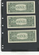 USA - LOT 3 Billets 1 Dollar 2003 NEUF/UNC P.515a § F - Federal Reserve Notes (1928-...)