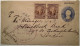 El Salvador 5c PROVISIONAL Postal Stationery+1887 3c LA LIBERTAD 1888>London, GB  (lettre Cover - El Salvador