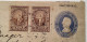 El Salvador 5c PROVISIONAL Postal Stationery+1887 3c LA LIBERTAD 1888>London, GB  (lettre Cover - Salvador