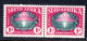 SOUTH AFRICA - 1939 HUGUENOT LANDING FUND 1d STAMP PAIR MNH ** SG 83 SOME INK ADHESION (2 SCANS) - Ungebraucht