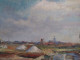 Ancien Tableau Marais Salants Le Croisic Guérande Signé Et Daté 1947 - Olii