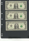 USA - LOT 3 Billets 1 Dollar 2003 NEUF/UNC P.515a § H 355 + 356 +382 - Federal Reserve Notes (1928-...)