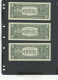 USA - LOT 3 Billets 1 Dollar 2003 NEUF/UNC P.515a § L 022 + 028 + 031 - Billetes De La Reserva Federal (1928-...)