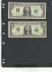 USA - LOT 2 Billets 1 Dollar 2003 SPL-TTB/AU-VF P.515a § B + L - Biljetten Van De  Federal Reserve (1928-...)