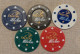 5 Plastic Poker Chips "Falcon Poker" Falcon Is A Swedish Brewery! - Casino