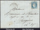FRANCE N°60A SUR LETTRE GC 1175 COURBEVOIE SEINE + CAD DU 30/06/1873 - 1871-1875 Cérès