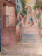 Delcampe - Ancien Tableau Village Provençale Ou Napolitain Non Signé - Olii