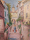 Delcampe - Ancien Tableau Village Provençale Ou Napolitain Non Signé - Oils