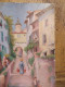 Delcampe - Ancien Tableau Village Provençale Ou Napolitain Non Signé - Olieverf