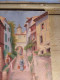 Delcampe - Ancien Tableau Village Provençale Ou Napolitain Non Signé - Olii