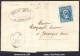 FRANCE N° 22 SUR LETTRE POUR JARNAGES GC 1685 GOUZON CREUSE + CAD DU 06/12/1864 - 1862 Napoléon III