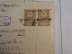 DD18  TURQUIE   SUR LETTRE DOCUMENT  RR ENV. 1900 +AFFRANCH. INTERESSANT+++ - Lettres & Documents