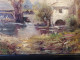 Delcampe - Tableau Paysage Lavandières Signé Chiffonny 02 - Olii