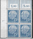 1954  Allem. Fed. Deutschland Germany  Mi. 179Y / 181Y / 183-6 Y **MNH 4er Block EOL  Very RAR   Theodor Heuss - Ungebraucht