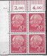 Delcampe - 1954  Allem. Fed. Deutschland Germany  Mi. 179Y / 181Y / 183-6 Y **MNH 4er Block EOL  Very RAR   Theodor Heuss - Ungebraucht