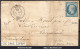 FRANCE N° 22 SUR LETTRE GC 2062 LIVRY SEINE ET OISE + CAD DU 25/09/1865 - 1862 Napoléon III.