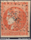 FRANCE EMISSION DE BORDEAUX 40c ORANGE N° 48 AVEC OBLITERATION PC DES GC - 1870 Emission De Bordeaux