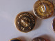 Lot De 12  Gros Boutons Dorés "  Armée Russe Faucille Et Marteau Dans Une étoile " - Buttons