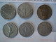 LOT DE 6 PIECES DE 1 FRANC DIFFERENTES. 1937 / 1976 - Mezclas - Monedas