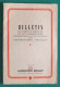 Bulletin N° 8 Des Années 1950 Des Laboratoires Bouillet Sis Square Thiers à Paris 16ème - L'Oxyure Et L'Oxyurose - Médecine & Santé