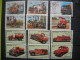 T 265 Lot De Timbres  Voiture Pompiers Camions Pompier  Automobiles  (16 Timbres) - Vrachtwagens