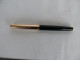 Vintage Wing Sung Fountain Pen Black Body Gold Cap Made In China #2026 - Penne