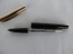 Delcampe - Vintage Wing Sung Fountain Pen Black Body Gold Cap Made In China #2026 - Penne