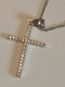 Delcampe - Pendentif Collier Croix Avec Véritable Diamant - Hangers