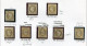 !!! 30C EMPIRE COLONIES GENERALES LOT D'OBLITERATIONS SUR TIMBRES DETACHES + UNE LETTRE  - 2 SCANS - Napoleone III