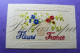 Fantasie  Brodée - Fantaisie - "Fleurs De France " - Broderie - Bouquet De Fleurs VIOLET Edit CAM Paris - Collections & Lots