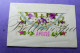 Fantasie  Brodée - Fantaisie - "Amitée . " - Broderie - Bouquet De Fleurs VIOLET Edit A.O.Paris - Heimat