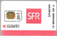 CARTE-GSM-SFR-PUCE J-SFR-SF6Ja-D2-VISUEL5-R° ENTREPRISEsV° Logo Cegetel- -GARANTIE ATTACHEE-TBE/RARE - Mobicartes (GSM/SIM)