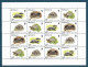 Monaco Feuillet De 16 Timbres. Tortues. Cote 30€. - Environment & Climate Protection