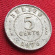 Belize 5 Cents 1976 KM# 34a Lt 1580 *V2T Beliz Belice - Belize