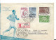 OY206 / OLYMPIA - Spiele 1952 Auf Schmuck-Kuvert Ex Helsinki Nach Watertown USA - Estate 1952: Helsinki