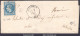 FRANCE N°29B SUR LETTRE GC 3040 PUTTANGES ORNE + CAD TYPE 16 DU 03/09/1870 - 1863-1870 Napoléon III Con Laureles