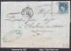 FRANCE N°29A SUR LETTRE GC 3608 ST GAUDENS HAUTE GARONNE + CAD DU 09/10/1868 - 1863-1870 Napoleon III Gelauwerd