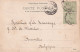 Carte Timbres  Monaco Souvenir De Menton Bruxelles Arrivée 1906 - Brieven En Documenten