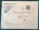 SG 393 GB 1912-24 King George V, Scarce Frkg 9d Deep Agate Registered Cover GRESHAM HOUSE LONDON>Nimes,France (bank - Brieven En Documenten