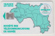 GUINEA - Map Of Guinea (Without Logo Moreno) ,CN: Red Control Number At Top Right: 8 Digits, 100 U, Used - Guinea